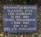 Grafsteen Johanna Dorothea Zieck